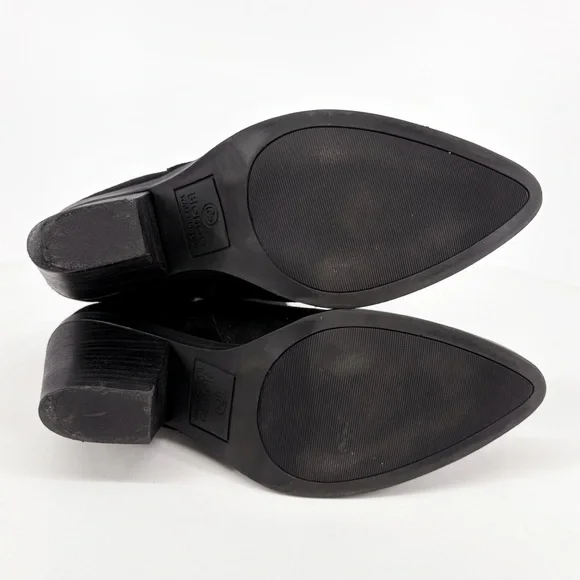 BLONDO | Wayde Waterproof Suede Western Boots in Black | Sz 8.5 - Picture 10 of 13